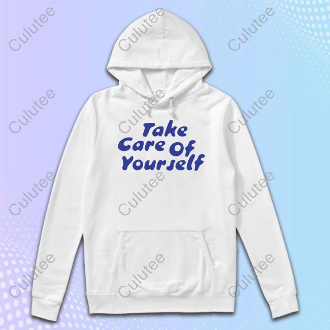 Take Care Of Yourself White Long Sleeve Shirt