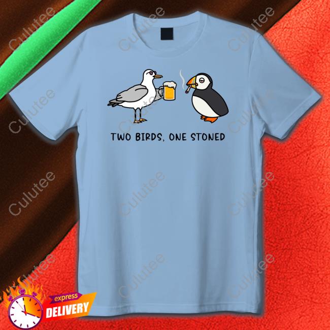Official Alleverythingdolphin Merch Two Birds One Stoned Tee