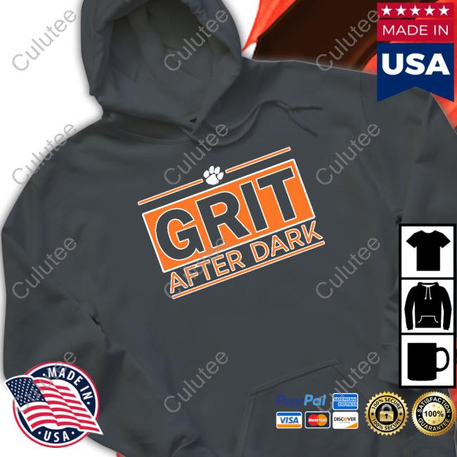 Official Clemson Athletics Grit After Dark T-Shirt Clemson Basketball Clemson Athletics Grit After Dark Shirts Clemson Basketball