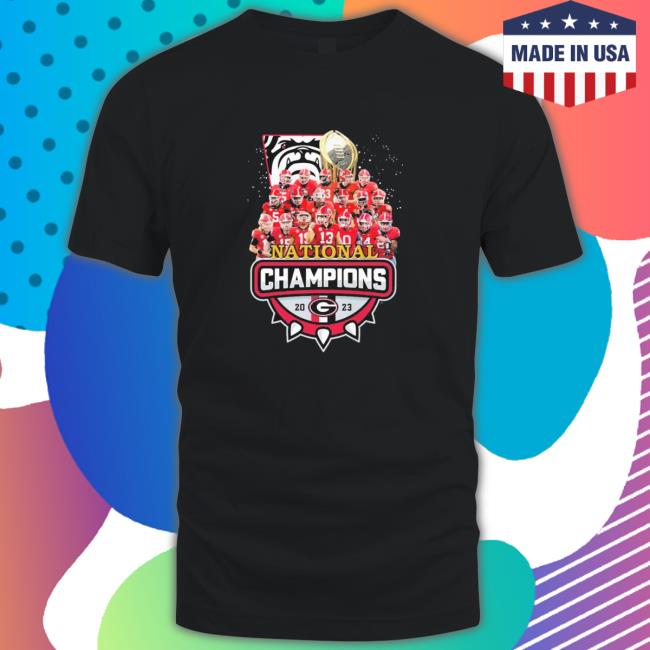 Georgia Bulldogs Team 2023 National Champions Shirt