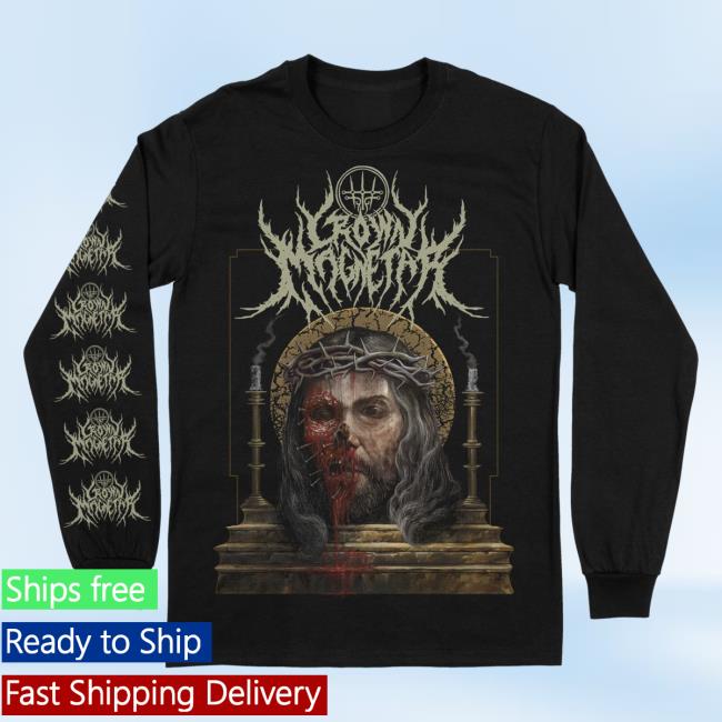 Official Indie Merch Store Shop Crown Magnetar "Christ" Long Sleeve Tan Logo IndieMerchStore
