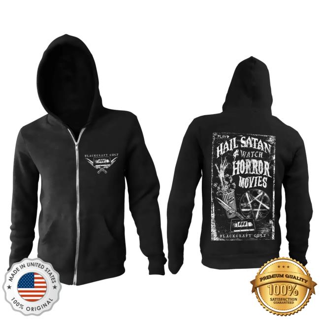 Blackcraft Cult Clothing Store BlackcraftCult Vhs Horror - Zip Up Sweatshirt