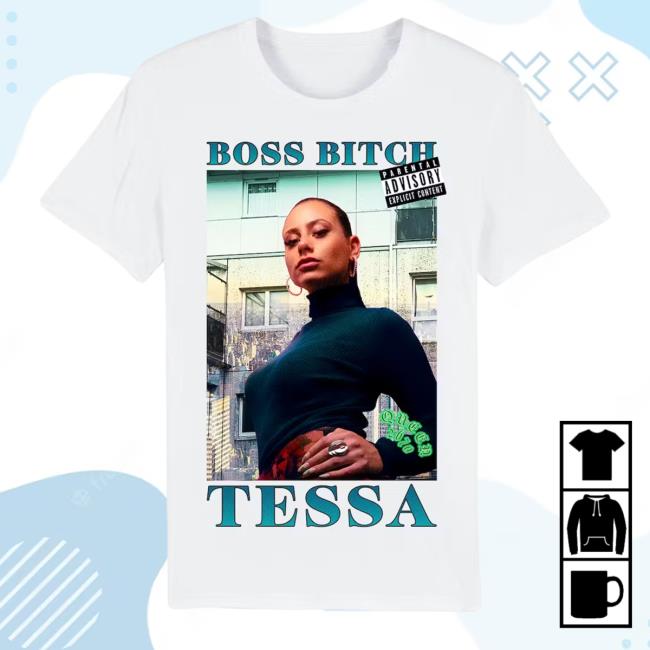Tessa Merch Homage Queen White T Shirts