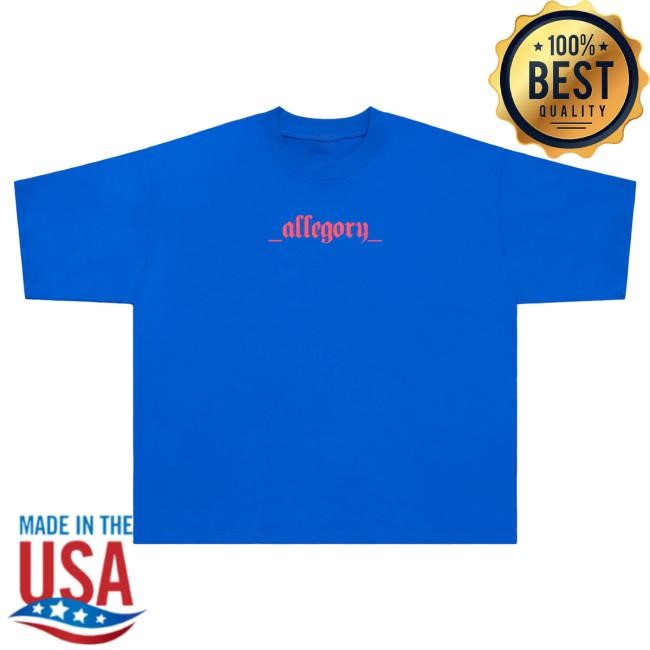 Official Allegory Clothing No Longer Human Heavyweight Cropped Fit T-Shirt / White Allegory House Merch