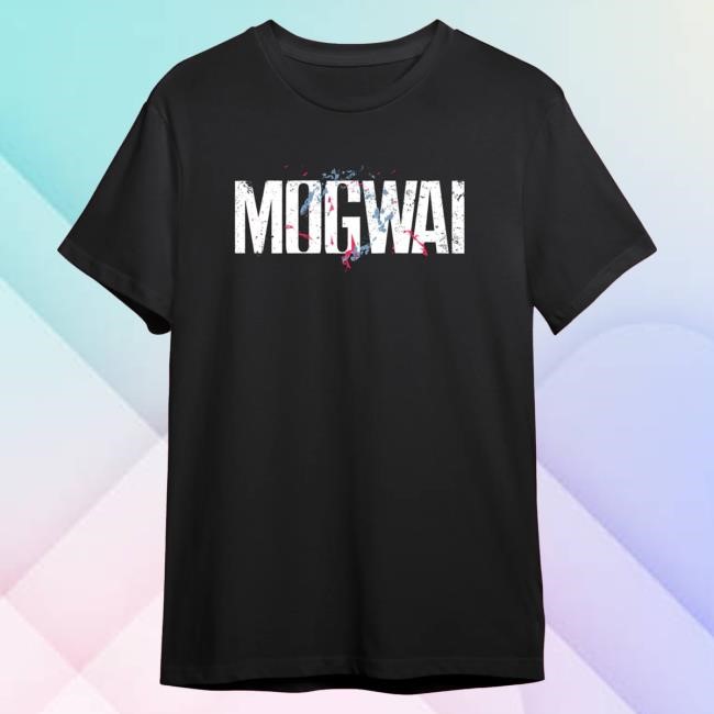 Official Mogwai Merch Mogwai The Bad Fire | Black Logo Tshirt