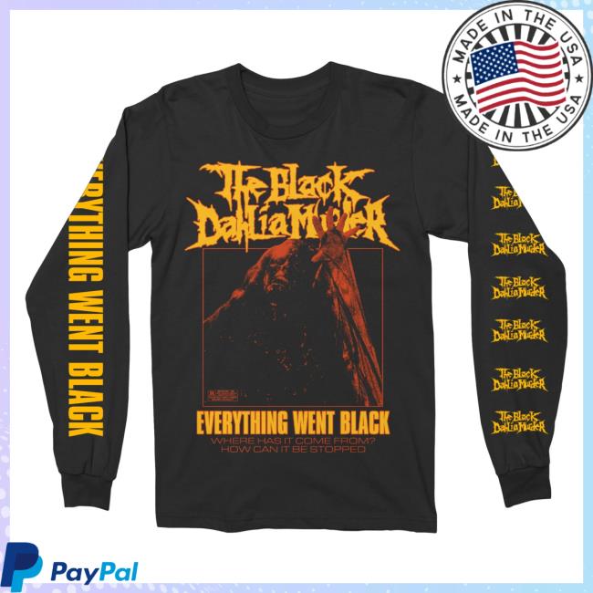 Official The Black Dahlia Murder Everything Went Black Long Sleeve Shirt