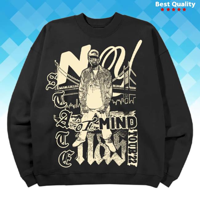 Official Nasir Jones Shop Nas Merch Black 2022 Ny State Of Mind Tour Sweatshirts Nasirjones