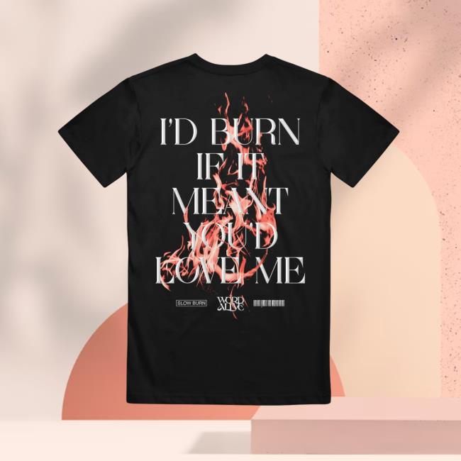 Official The Word Alive Merch Slow Burn Tee The Word Alive Merch Slow Burn T Shirts