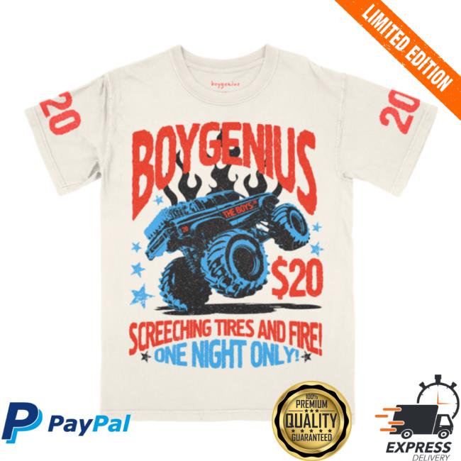 Official Boygenius Store Monster Truck Shirt New