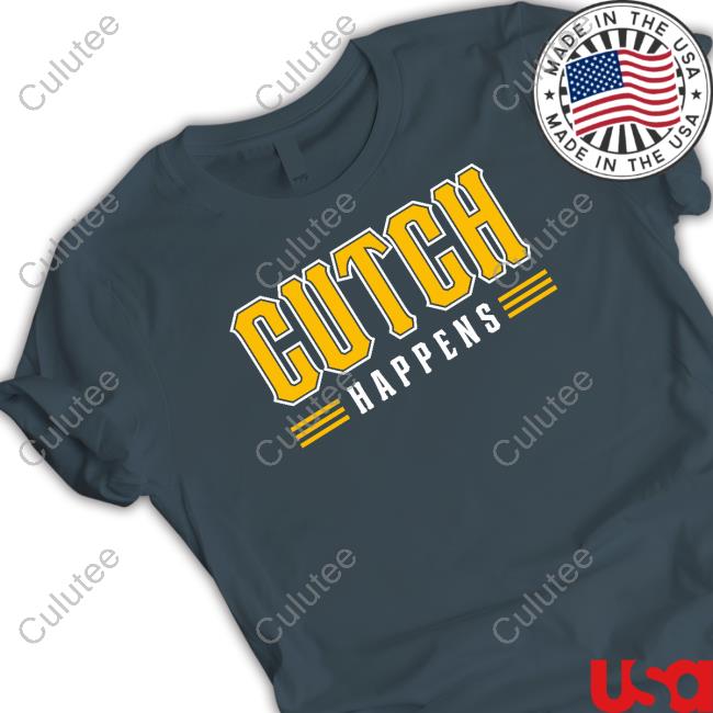 Pittsburgh Clothing Merch A.J. Burnett Cutch Happens 2023 Sweatshirt Pittsburgh Pirates