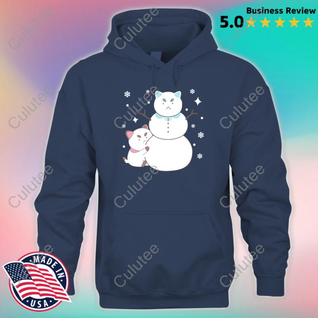 Official Bee And Puppycat Merch Snowman T Shirt