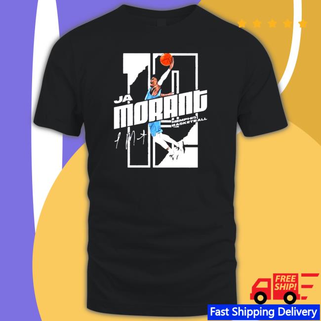 Official #12 Ja Morant Memphis Basketball Sport Tee