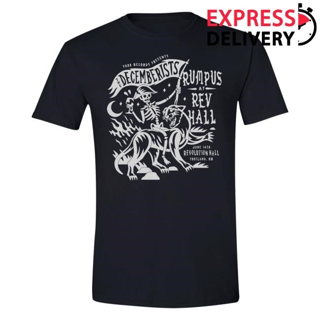 The Decemberists Official Merch Store Vampire Rumpus at Rev Hall Tees The Decemberists Clothing Shop The Decemberists Apparel Collection