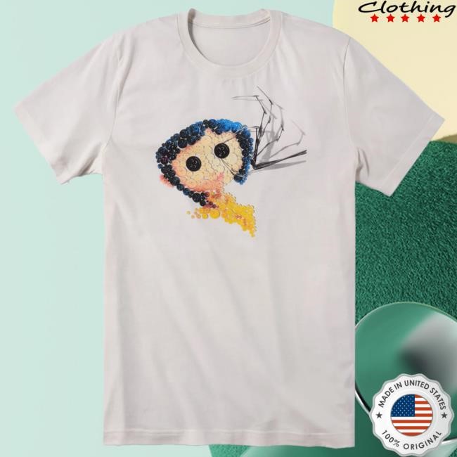 Laika Coraline Button Art Anniversary New Tee