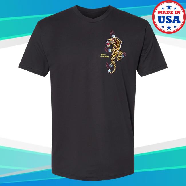 Official Billy Strings Merch Store Shop Billy Strings Tiger Shirts With Dates (Julian Bast)