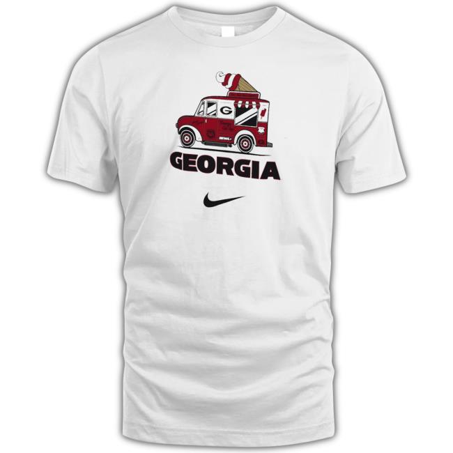 Georgia Bulldogs White Dorm Pack Ice Cream Truck Tee