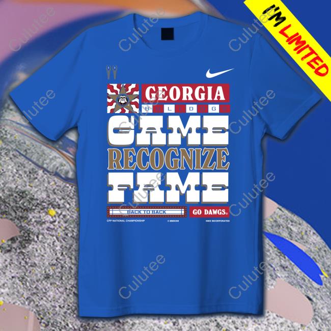 Georgia Bulldogs Game Recognize Fame T Shirt