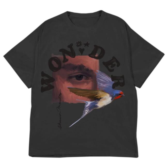 Official Shawn Mendes Merch Store Wonder Swallow T Shirt Shawn Mendes Apparel Clothing Shop