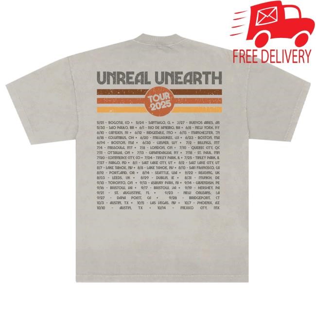 Official Hozier Unreal Unearth 2025 Tour T Shirt Official Hozier Merch Unreal Unearth 2025 Tour Shirts