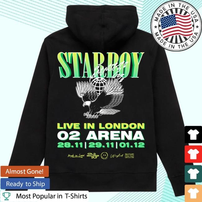 Official Wizkid Starboy O2 Arena Sweatshirts | Black