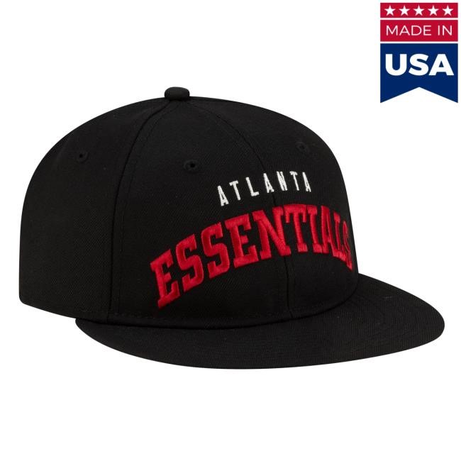 Atlanta Falcons New Era x Fear of God x NFL Black 9FIFTY Snapback Hat | Official NFL Shop
