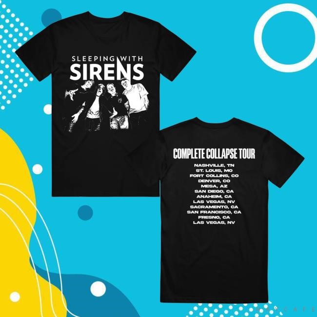 Sirens Merch Photo Tour Black Shirt – Kellin Quinn Sleeping With Sirens