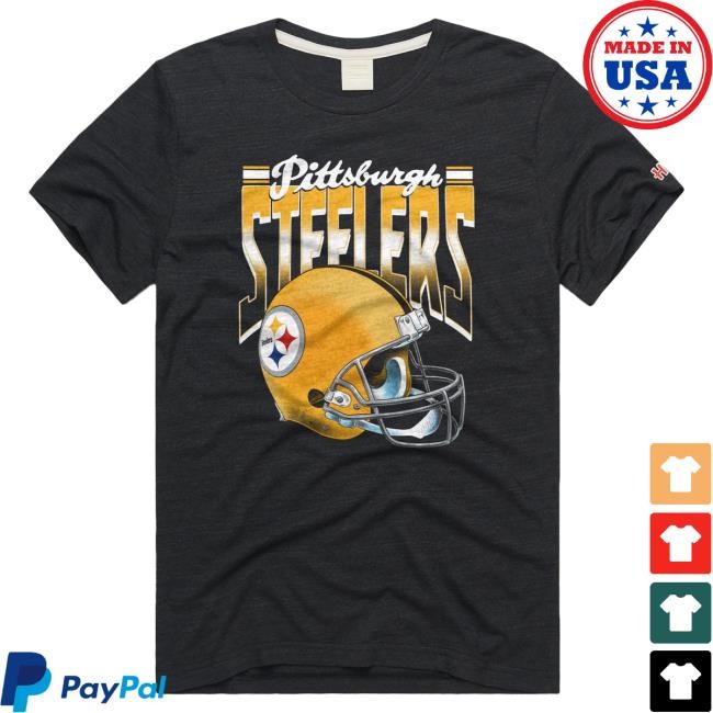 Pittsburgh Steelers Gradient Alt Helmet New Shirt Homage | Pittsburgh Steelers Official | NFL Football