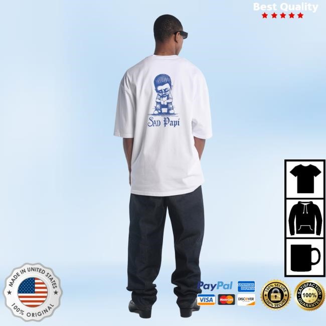 Official Willy Chavarria Precious Sad Papi Shirts White