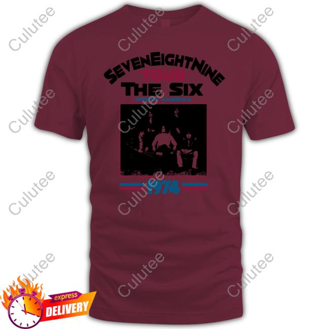 Official Seven Eight Nine Tour The Six North America 1974 Long Sleeve T-Shirt
