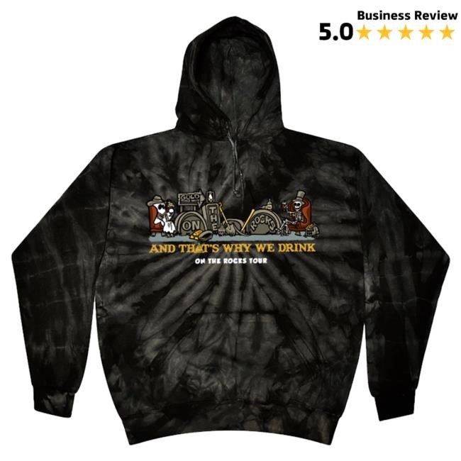 Official Atwwd Merch And Thats Why We Drink Merch On The Rocks Tour Dye Sweatshirt (Spider Blac