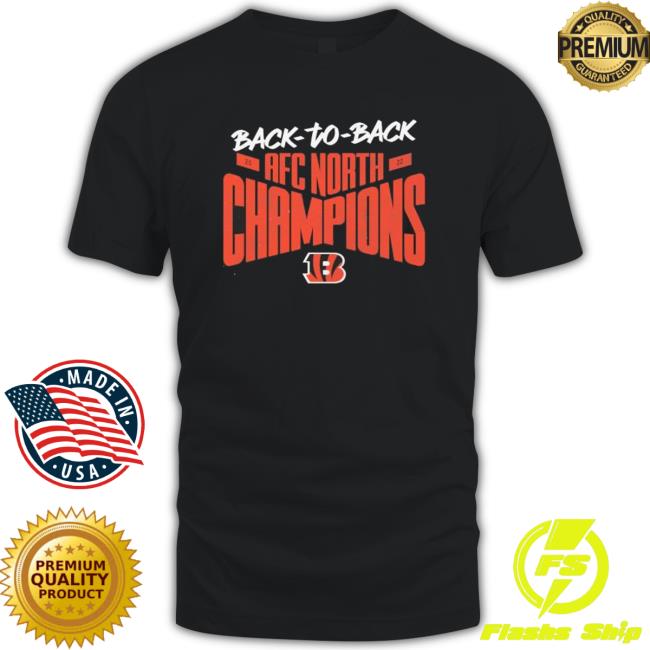 Cincinnati Bengals Back To Back Afc North Champions T-shirt